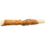 Dog chew treat with a white background
