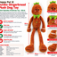 Jumbo Gingerbread Plush 🧸Dog Toy by Happy Pet