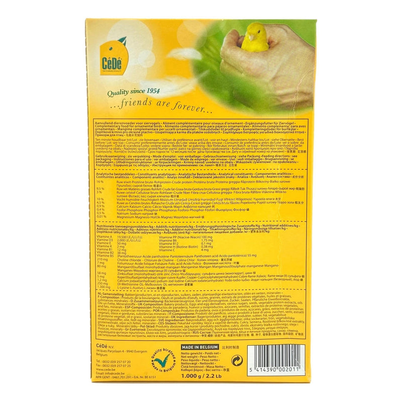 CeDe | Young Rearing Bird Food | Premium Canary Eggfood - 1kg