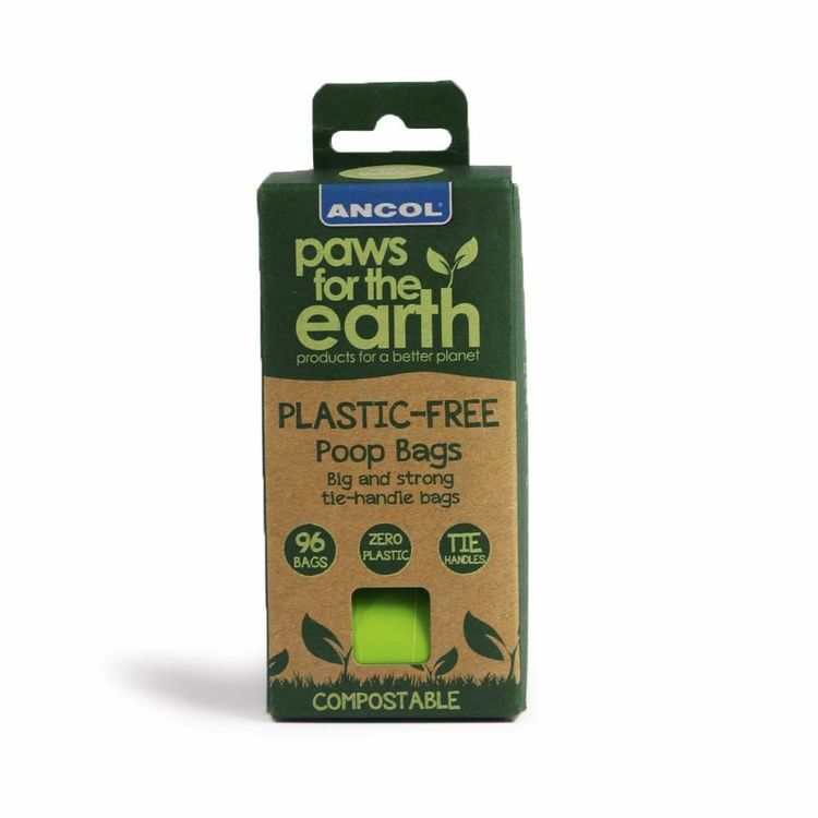 Ancol Paws for the Earth Plastic Free Poo Bags - 48 Pack