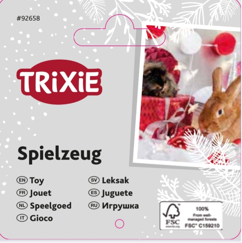 Small pet Christmas tree toy label
