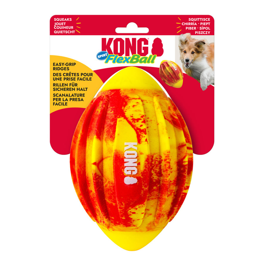 KONG Flexball Sport Football | Dog Outdoor Toy