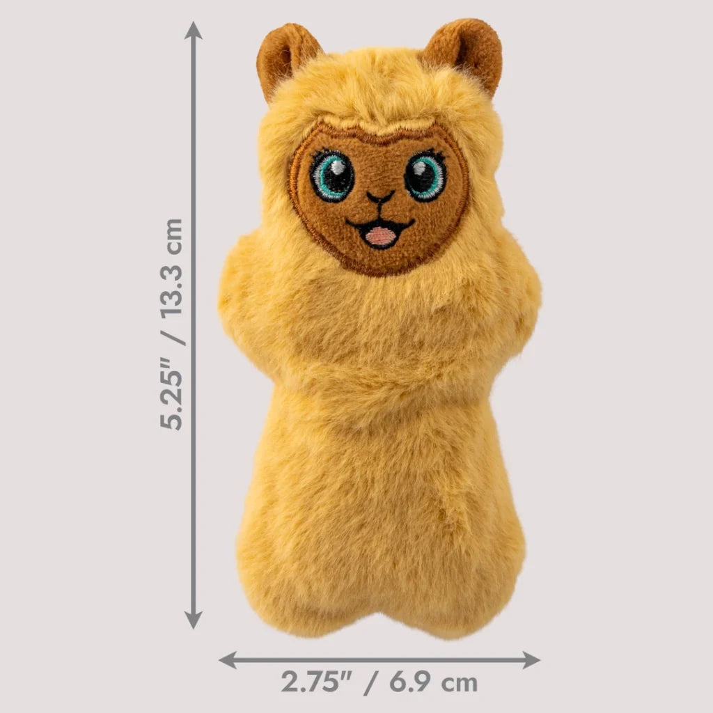 KONG Snuzzles Llama Mini | Plush Squeaky Toy for Small Dogs