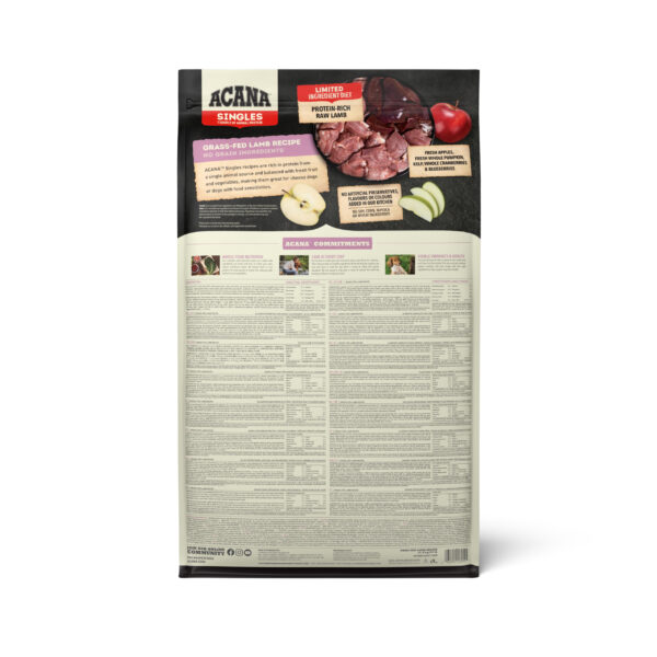 Acana Singles Grass-Fed Lamb Grain Free Adult Dry Dog Food