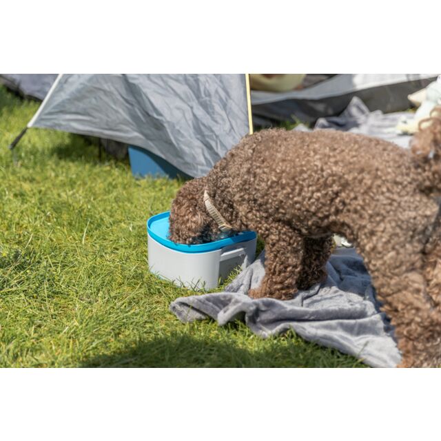 TRIXIE Anti-Spill Travel Water Bowl for Dogs 🚗💧 | Non-Slip No-Spill - 1.1l