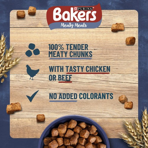 Bakers Meaty Meals with Chicken Adult Dry Dog Food