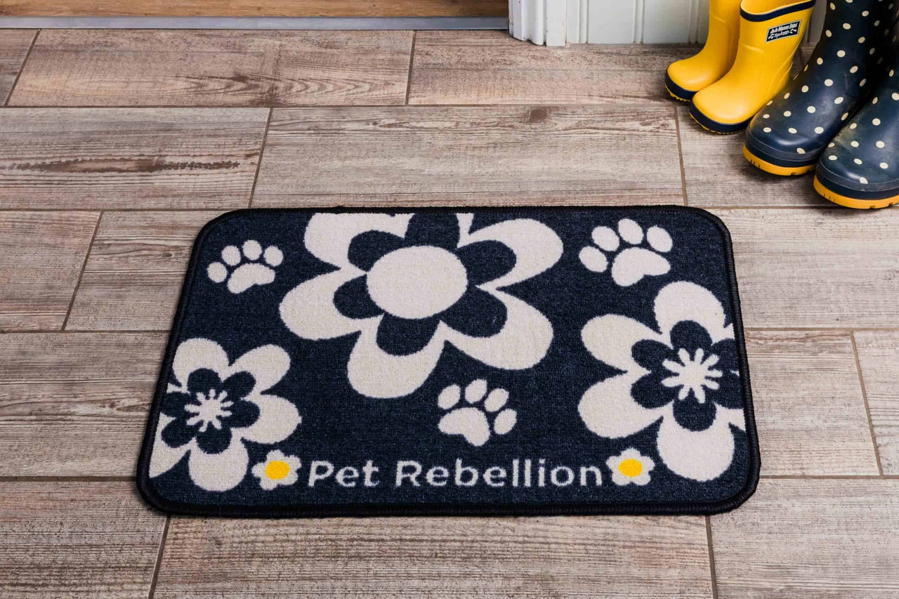 Dinner Mate Absorbent Food & Water Bowl Mat by Pet Rebellion