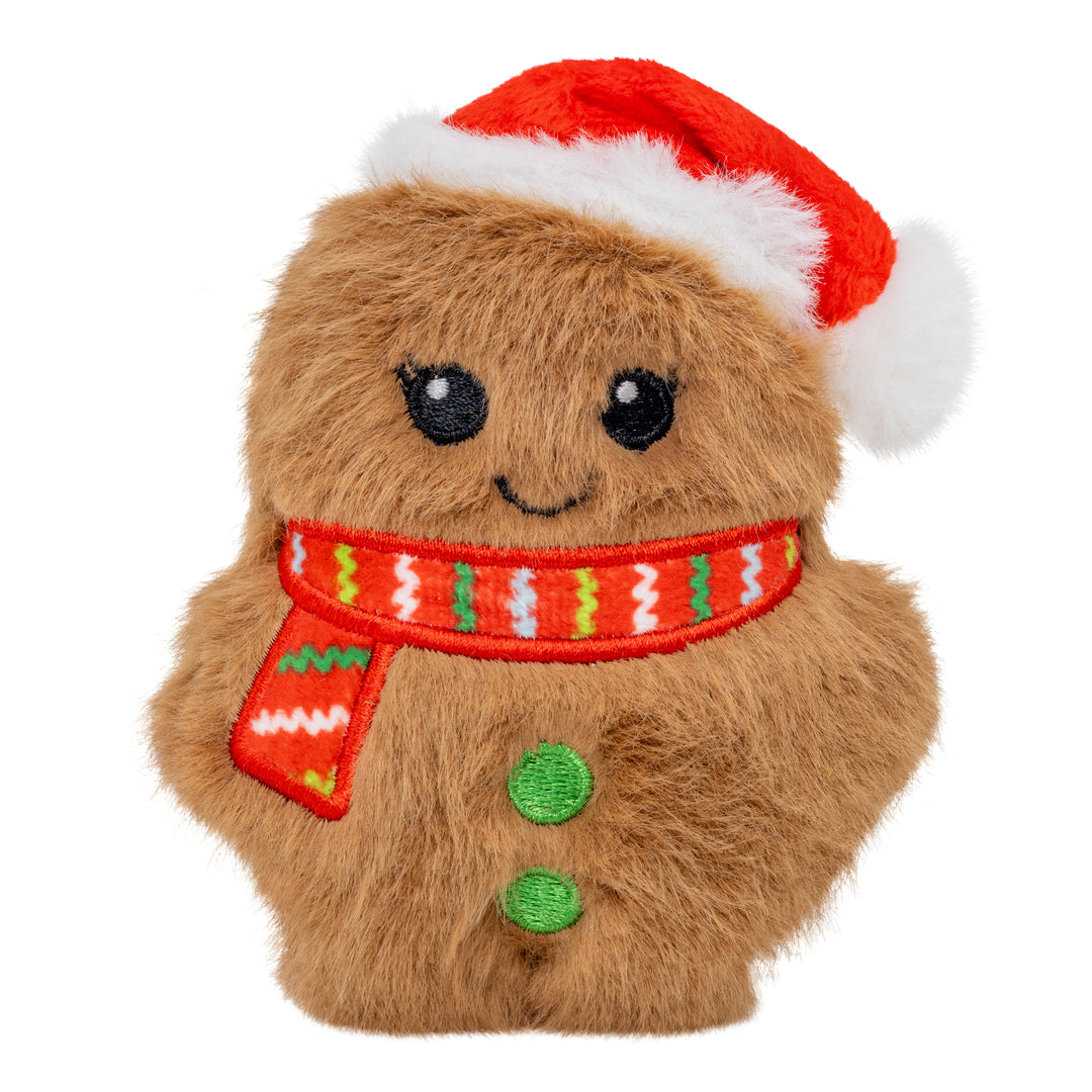 KONG Holiday Snuzzles Mini Santa Gingerbread 🧑‍🎄 Christmas Dog Toy