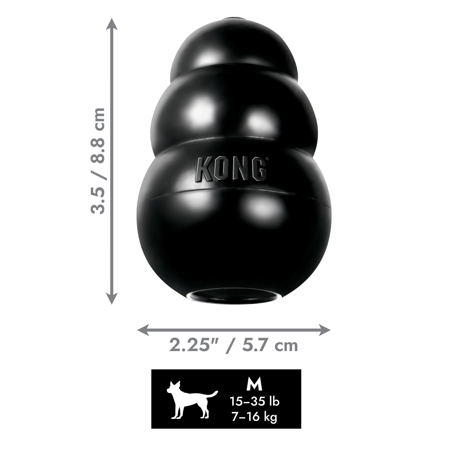 KONG Extreme Rubber Dog Toy | Heavy Duty Chew
