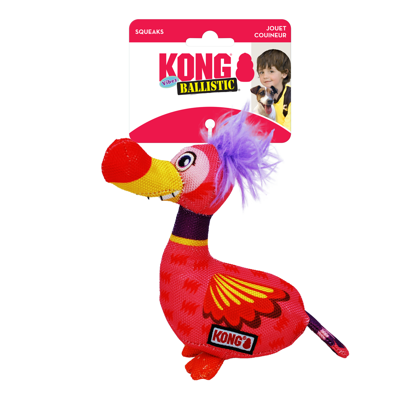 KONG Ballistic Vibez Birds | Dog Tough Plush Toy