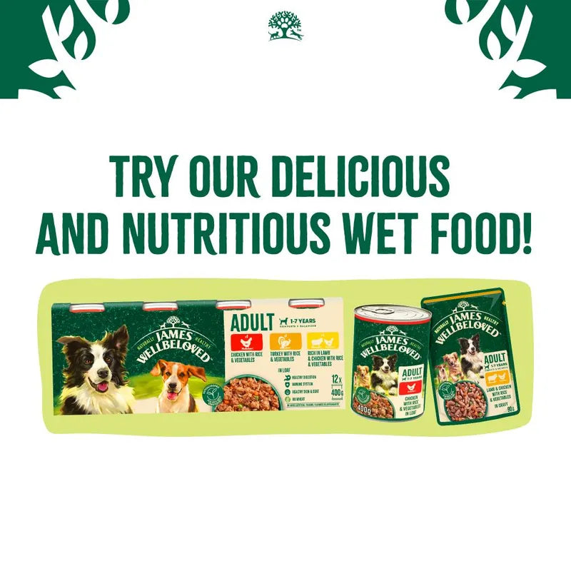 Short Dated Special Offer! 🔥 James Wellbeloved Lamb & Rice | Dry Dog Food for Adult Dogs - 15kg