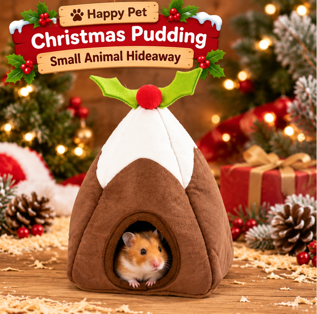 Christmas Pud Small Animal Hideaway 🎁 by Happy Pet