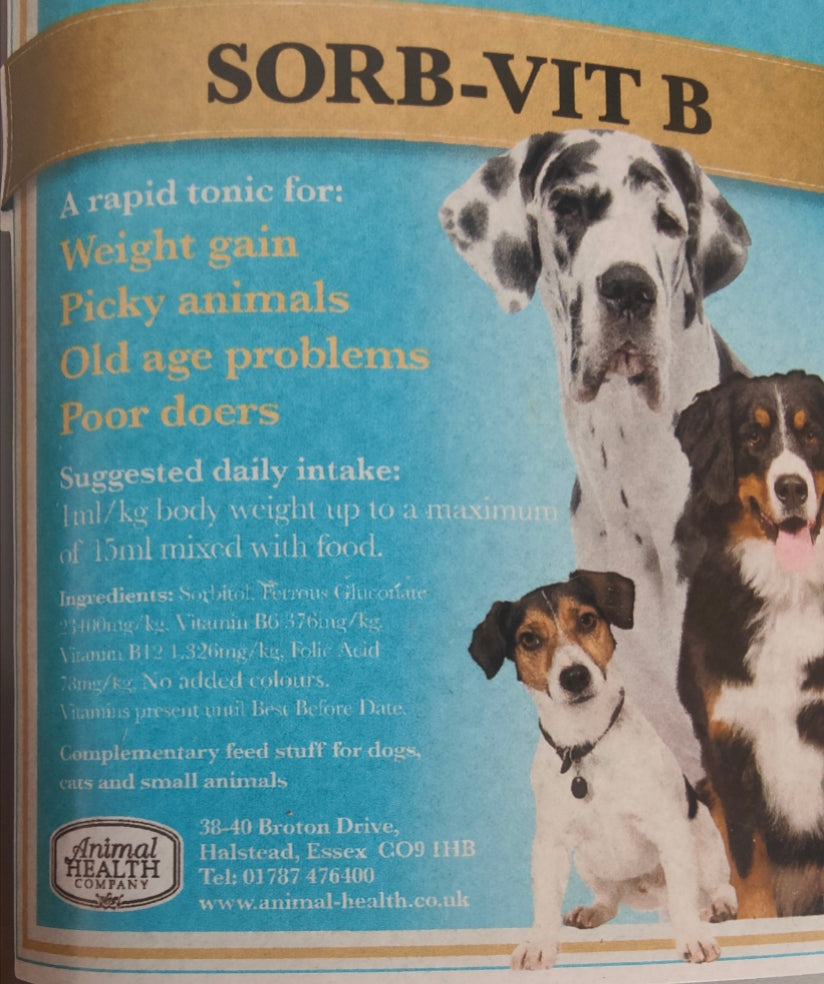 Short Dated Clearance 🔥 Sorb-Vit B | Liquid Revitaliser Tonic with Sorbitol & Vitamin B by Animal Health Company