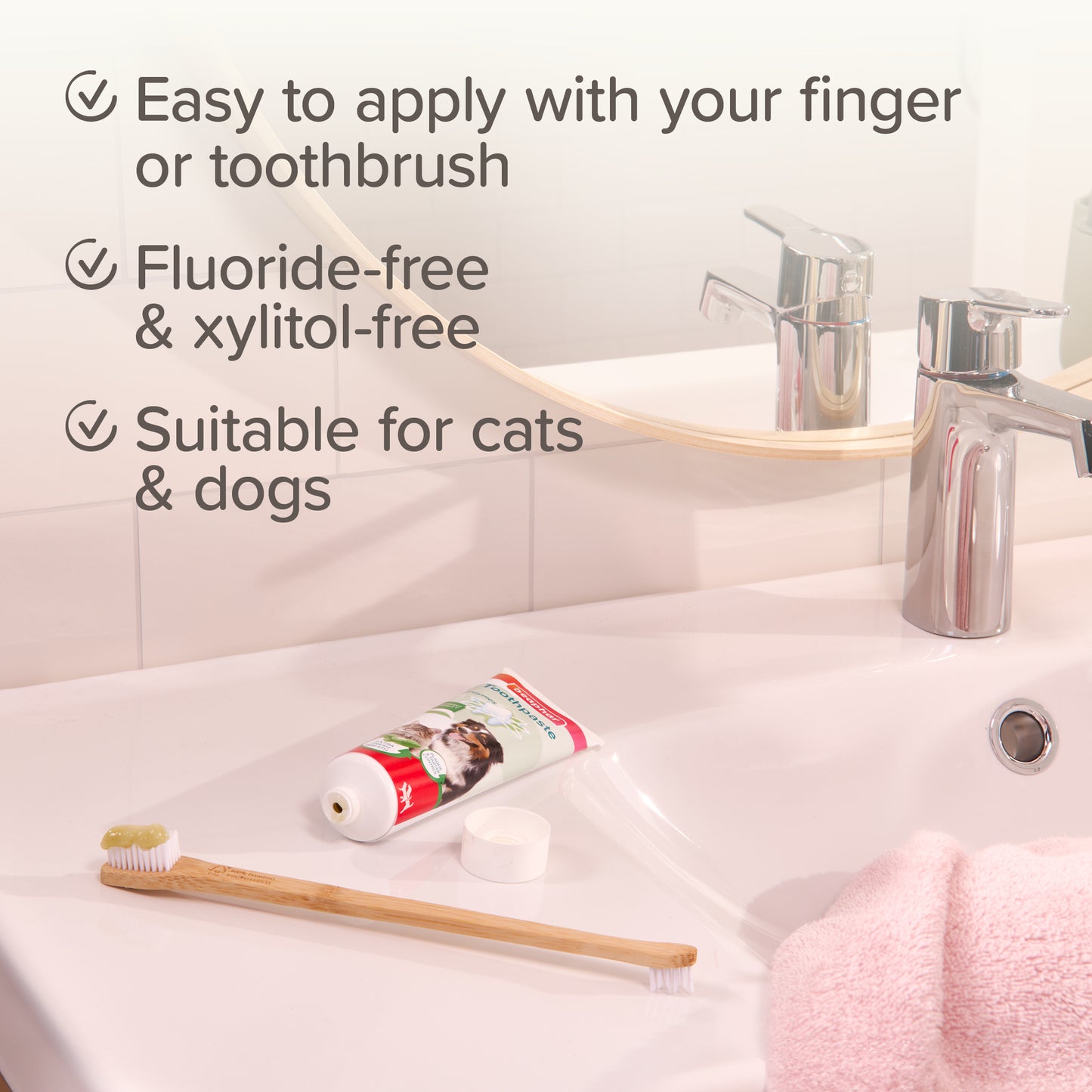 Beaphar Fresh Breath Toothpaste 🌿 for Dogs & Cats | Peppermint Oil, Parsley & Enzymes 100g