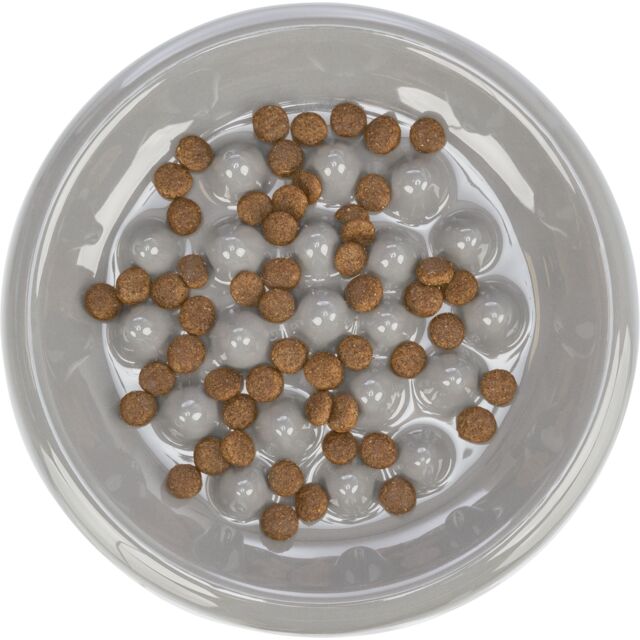 Trixie Slow Feeding Ceramic Bowl Shallow Anti-Gulp Feeder