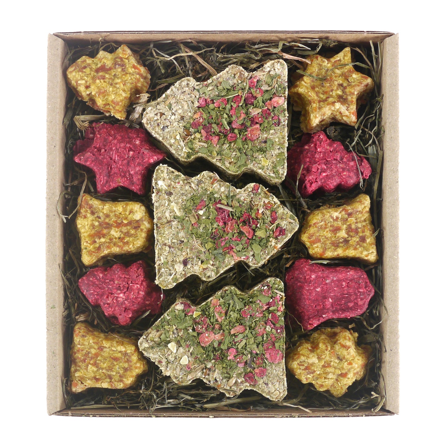 Rosewood Naturals Festive Cookies Forage Tray | Small Pet Christmas Treats