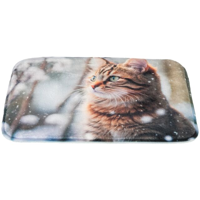 Christmas cat laying mat bed