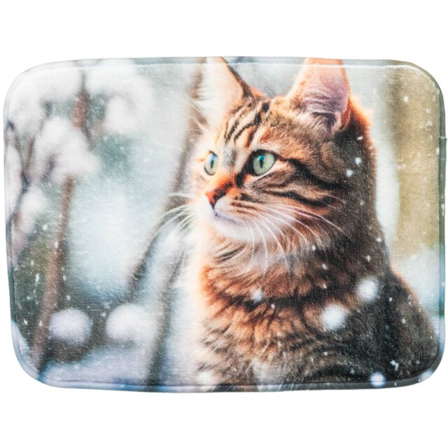Christmas cat laying mat bed
