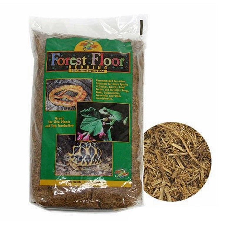 ZooMed Forest Floor Bedding 8.8L | Natural Cypress Mulch Reptile Substrate
