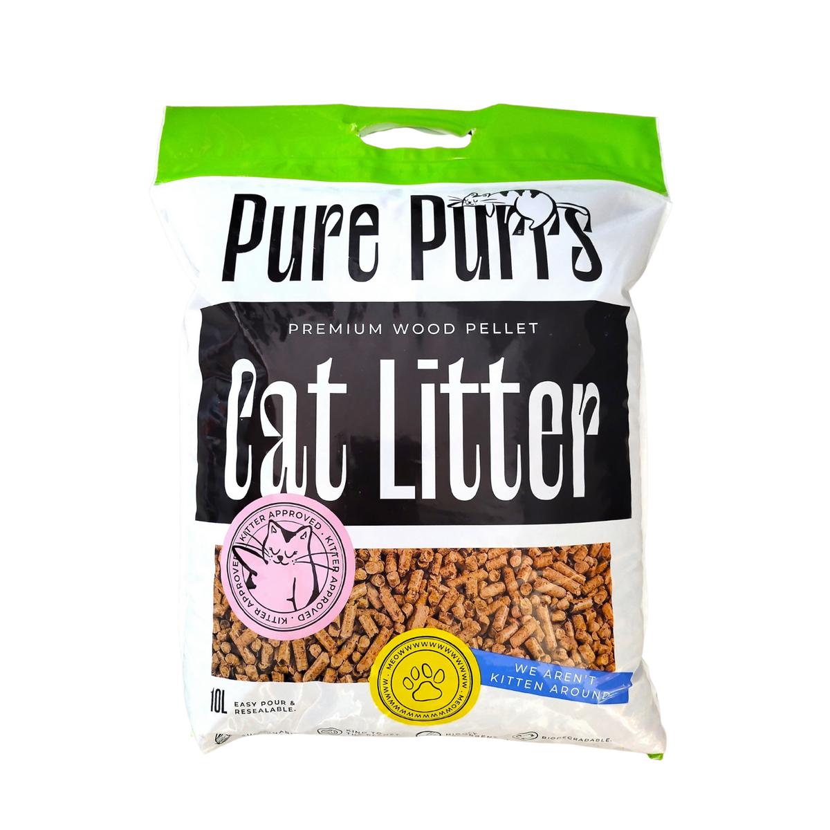 Pure Purrs Cat Litter 🐱 Premium Wood Pellets