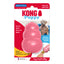 Pink KONG Puppy dog toy packaging with text and images of a child and dog on a white background