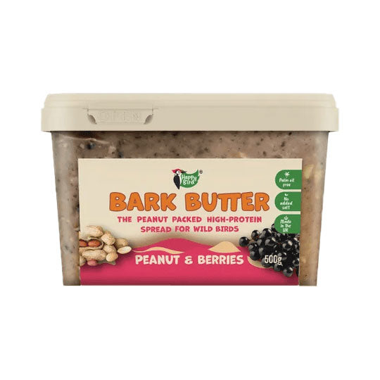 Bark Butter | Wild Bird Suet Treat Block | Berry & Peanut - 500g