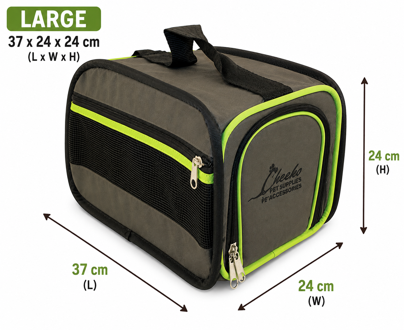 Cheeko Easy-Up Mini Pet Transporter | Portable Fabric Small Animal Carrier