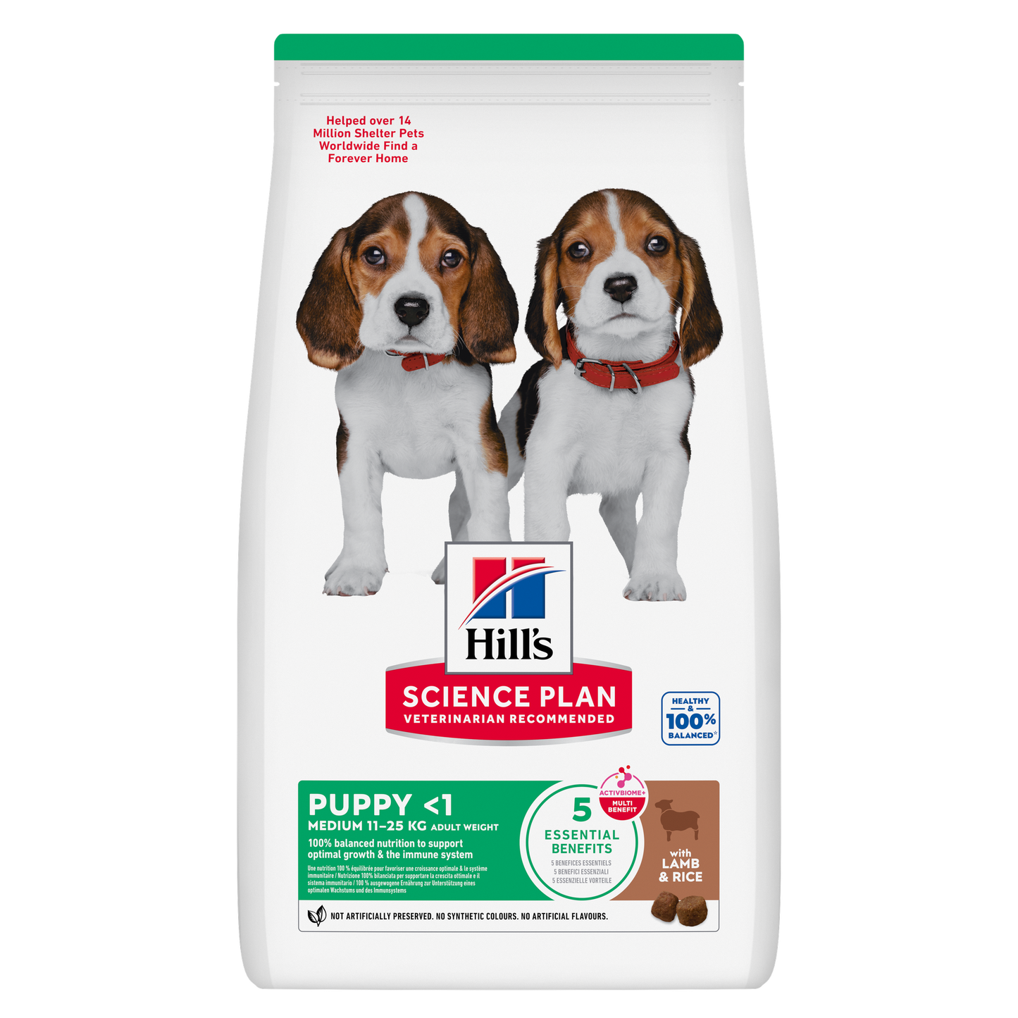 Hill's Science Plan Puppy Lamb Medium Breed Dry Dog Food