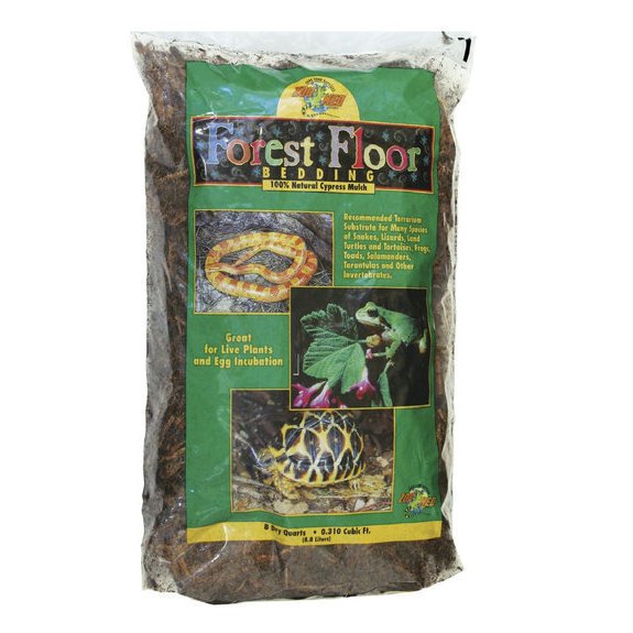ZooMed Forest Floor Bedding 8.8L | Natural Cypress Mulch Reptile Substrate