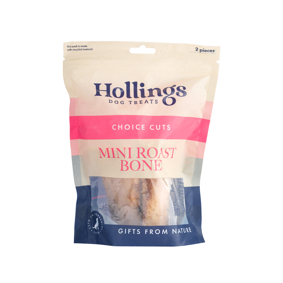 Hollings Mini Roast Bones for Dogs 🐮 100% Natural Treats