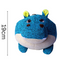 GOR Pets Soft Ball Hippo | Plush Squeaky Dog Toy (19cm)