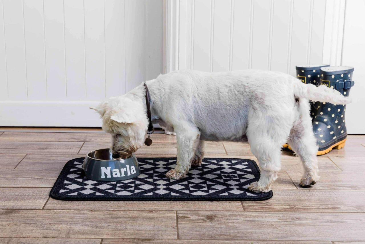 Dinner Mate Absorbent Food & Water Bowl Mat by Pet Rebellion