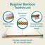 Beaphar Bamboo Toothbrush | Natural Dental Dental Care for Dogs & Cats