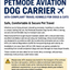 Petmode Aviation Carrier ✈️ IATA-Compliant Travel Kennels for Dogs & Cats