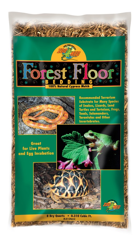 ZooMed Forest Floor Bedding 8.8L | Natural Cypress Mulch Reptile Substrate
