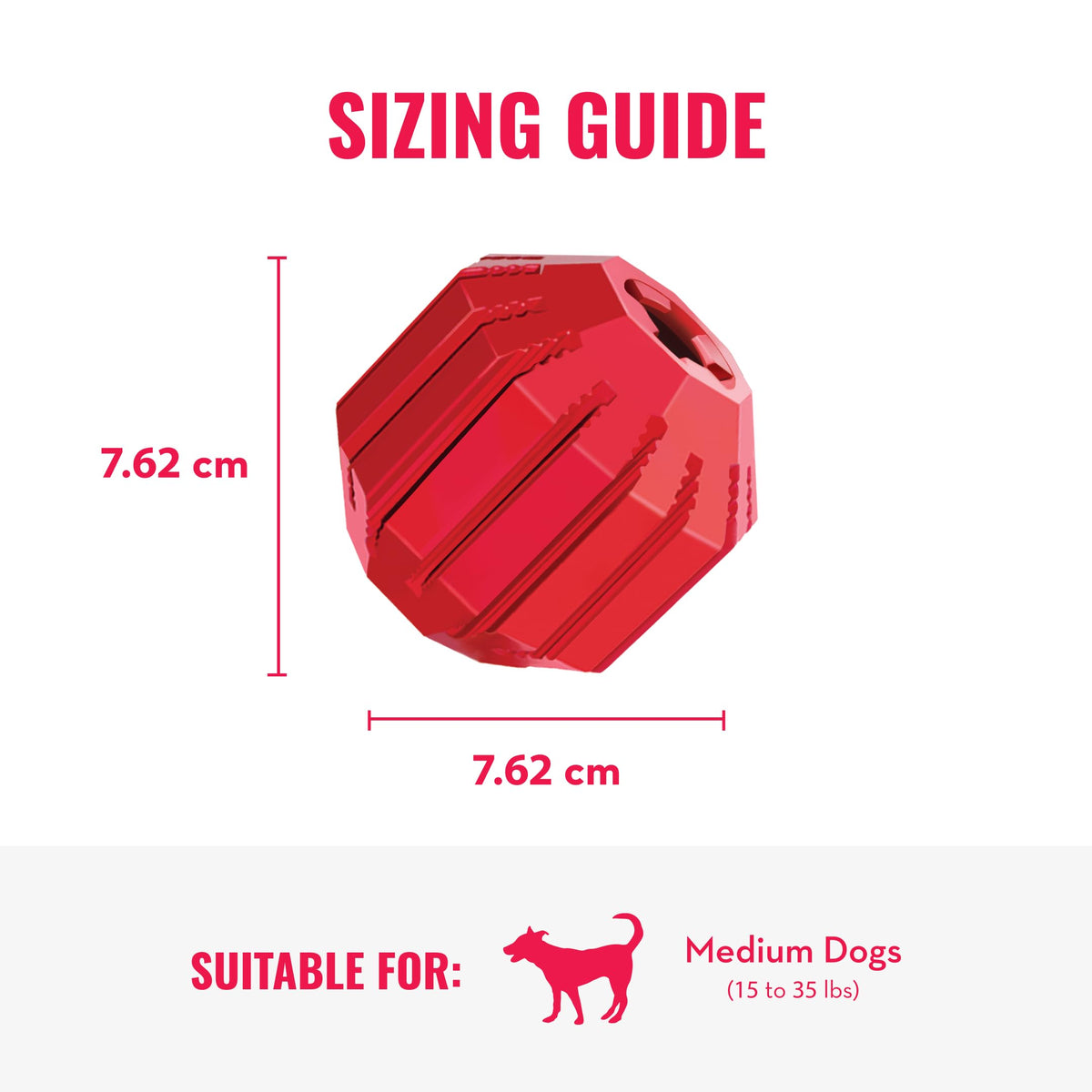 KONG Stuff A Ball Holiday Medium 🎄 Christmas Dog Toy