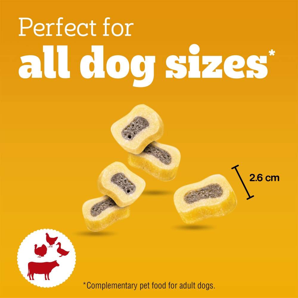 Pedigree Tasty Minis Chewy Slices with Beef Dog Treats (155g)