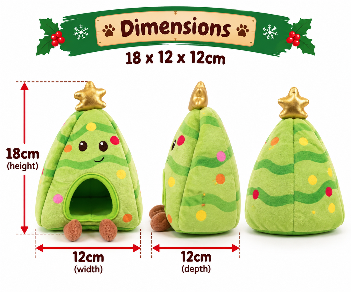 Cooper Christmas Tree 🎄 Small Animal Hideaway by Happy Pet