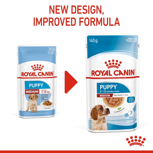 Royal Canin Medium Puppy 🐕 Size Health Nutrition Wet Dog Food