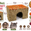 Naturals Winter Party Cottage 🎄 Christmas Small Pet House by Rosewood