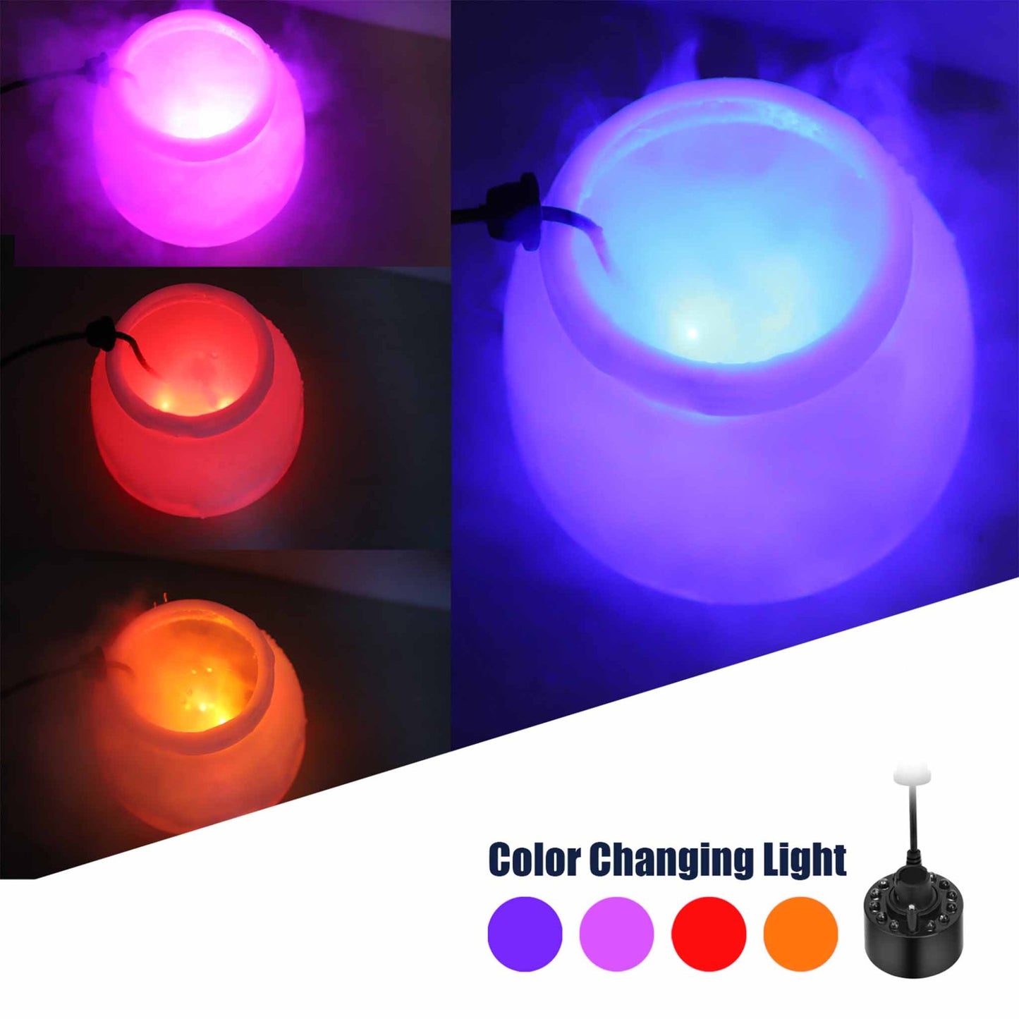 Hygger Cool Fog Mister with LED Lighting | Reptile & Amphibian Humidity Raiser