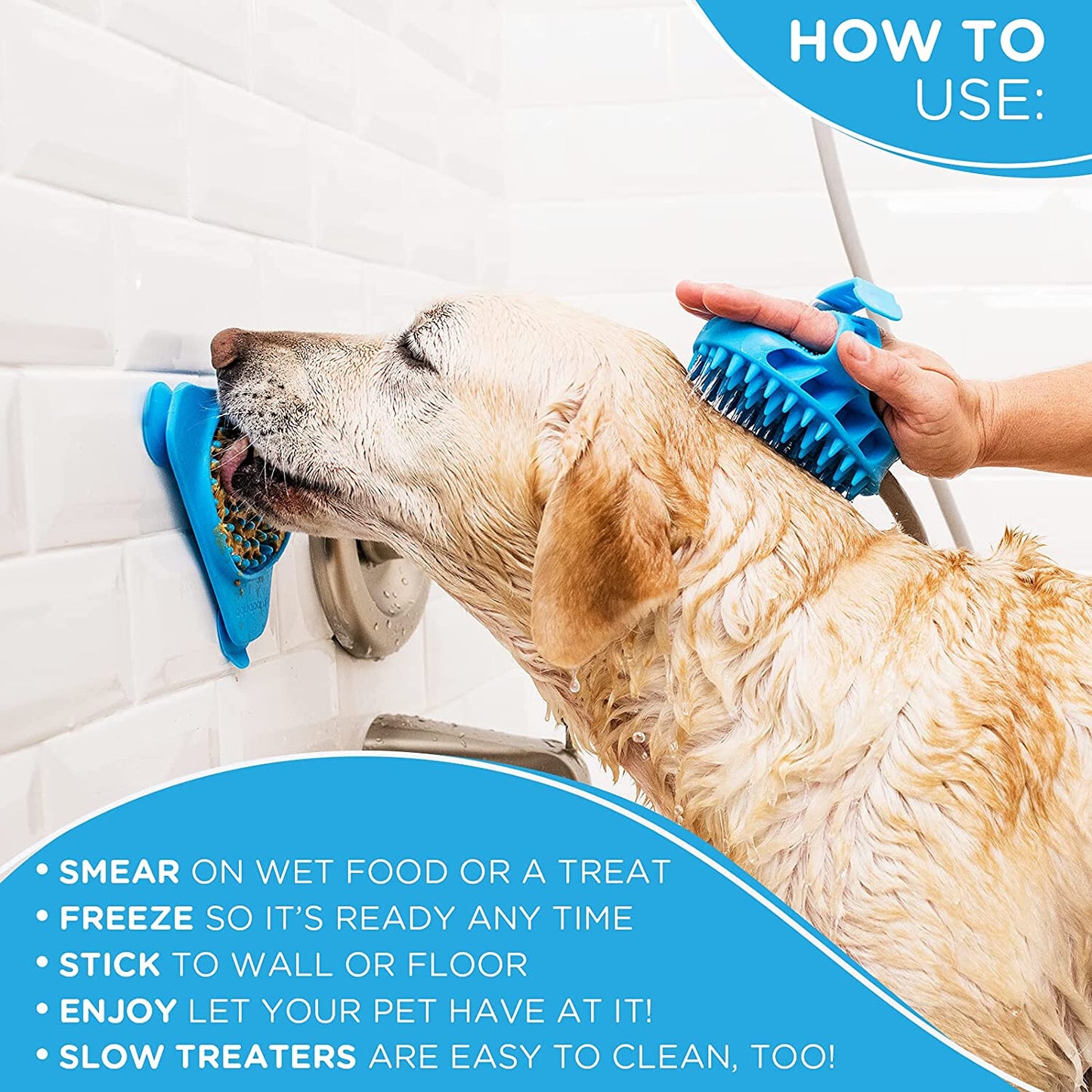 AquaPaw | Slow Treater  Dog Lick Mat for Bathtime & Grooming
