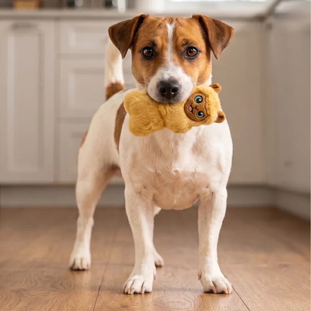 KONG Snuzzles Llama Mini | Plush Squeaky Toy for Small Dogs