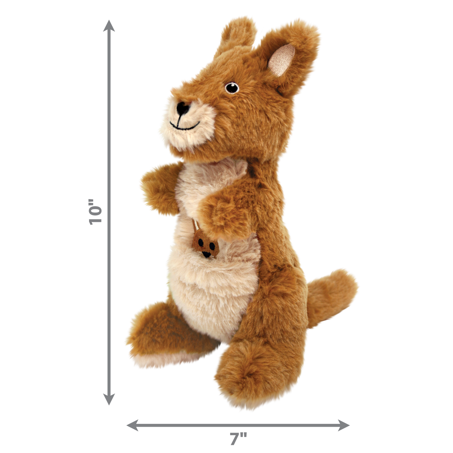 KONG Shakers Passports Kangaroo | Soft Dog Toy
