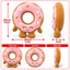 Giant Festive Donut Latex 🍩 Dog Toy by Happy Pet