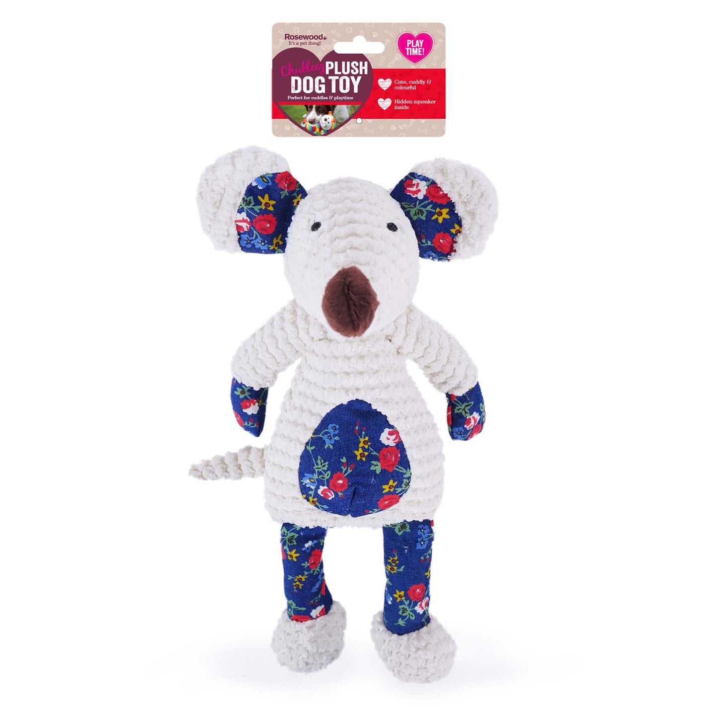 Rosewood Chubleez | Maisie Mouse | Soft Dog Toy