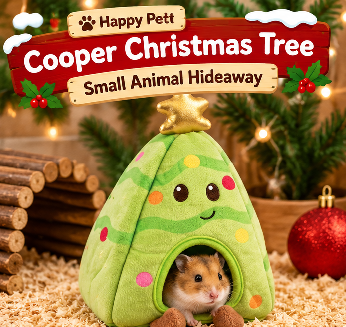 Cooper Christmas Tree 🎄 Small Animal Hideaway by Happy Pet