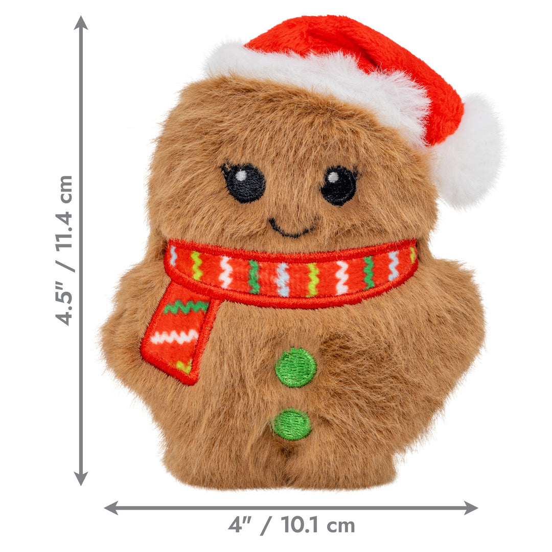KONG Holiday Snuzzles Mini Santa Gingerbread 🧑‍🎄 Christmas Dog Toy