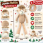 Jumbo Hettie Highland Cow 🐂 Plush Christmas Dog Toy by Happy Pet