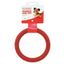 Classic Rubber Ring dog toy, a circular rubber red ring